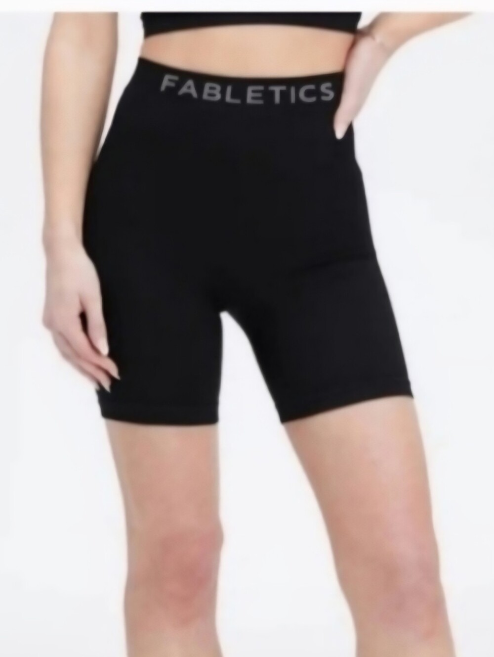 Fabletics Black High-Rise Bike Shorts Sz XS